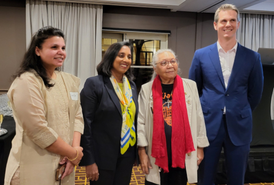 Ruchicka Jain, first secretary of Indian High Commission, Michelle, aunty Matilda House, Andrew Charlton MP