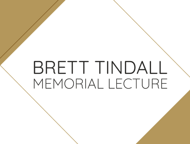Brett Tindall Memorial Lecture header