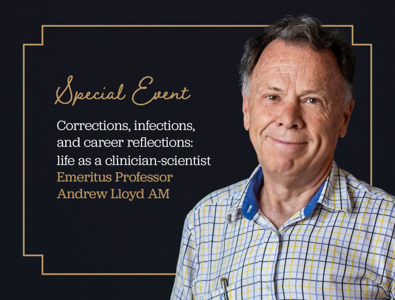 Andrew Lloyd special event: Corrections, infections, and career reflections: how to survive in academia