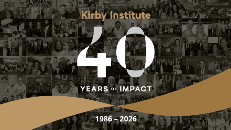 Kirby Institute Annual Report 2026 – 40 Years of Impact