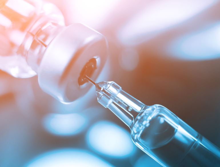 Syringe in bottle Credit: Shutterstock