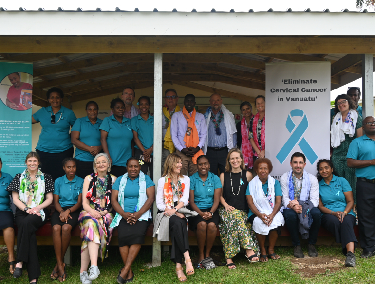 C4-team-and-clinic-staff-at-cervical-cancer-launch-vanuatu