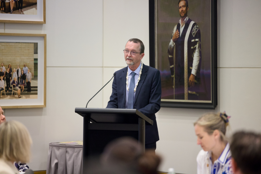 Prof Andrew Vallely UNSW royal Tonga visit