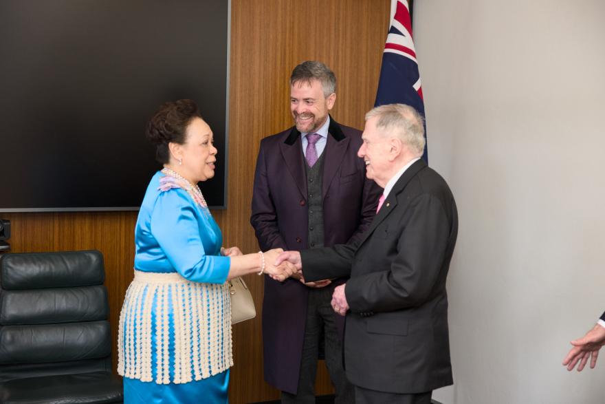Her Majesty Queen Nanasipauʻu of Tonga Prof Attila Brungs Michael Kirby