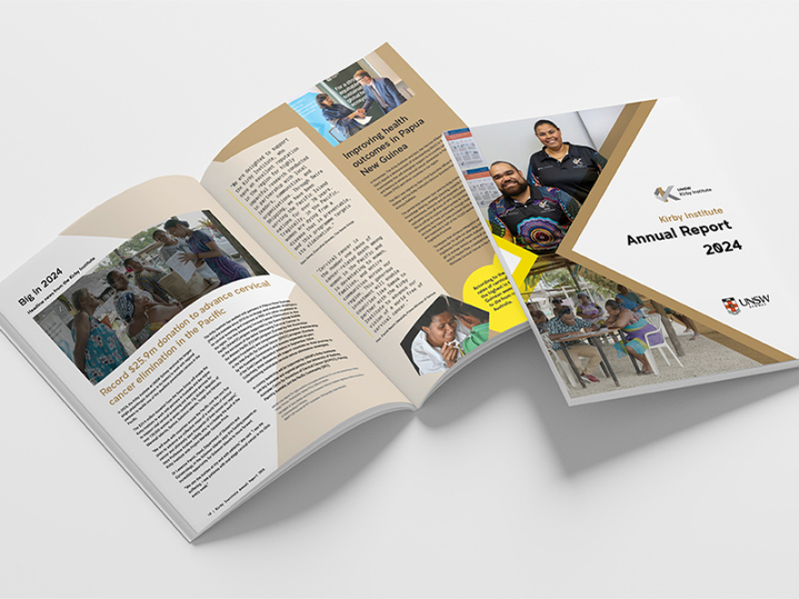 An open copy of the Kirby Institute annual report 2024