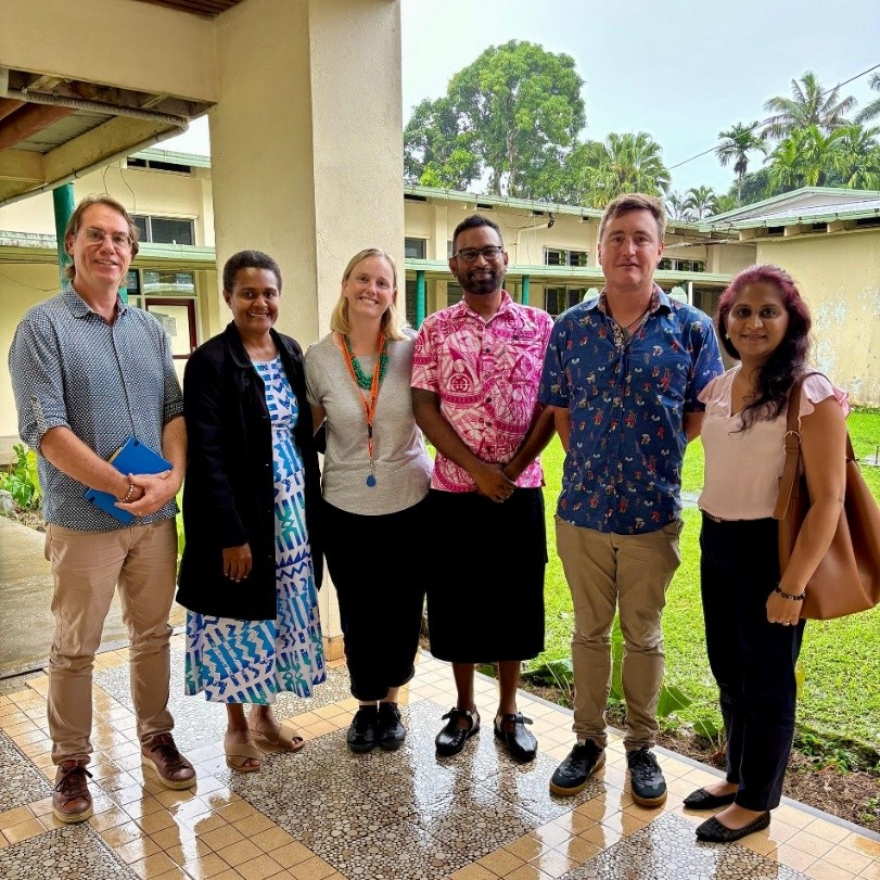 Justine Marshall Jonathan King GOARN Fiji