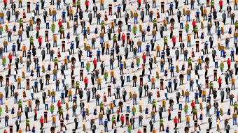 Illustration of a crowd of diverse people. Credit: Shutterstock
