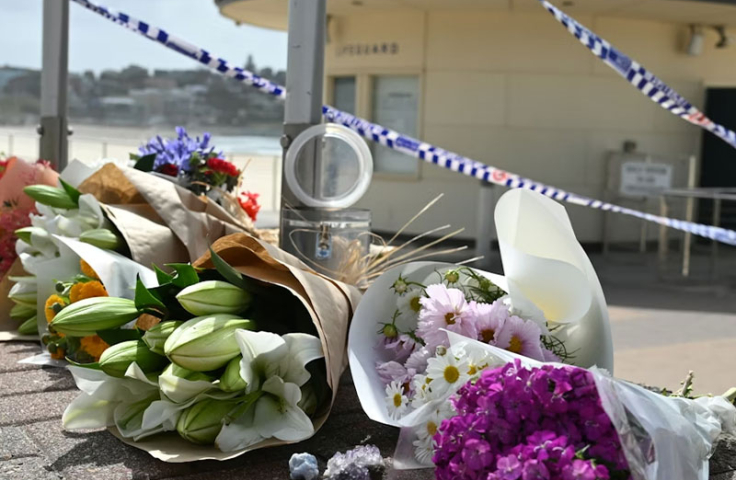 Bondi beach tribute flowers 