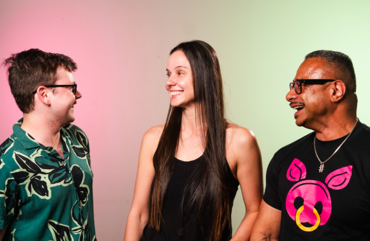 Count Us In study header LGBTQ+ individuals on pink and green background