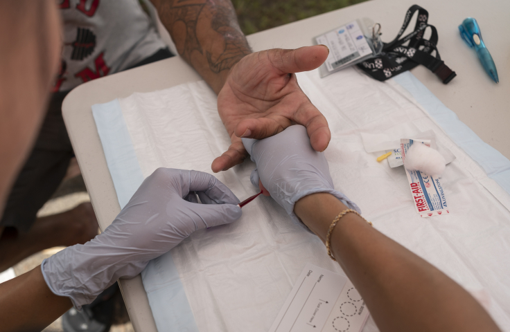 A point-of-care dry blood spot test.