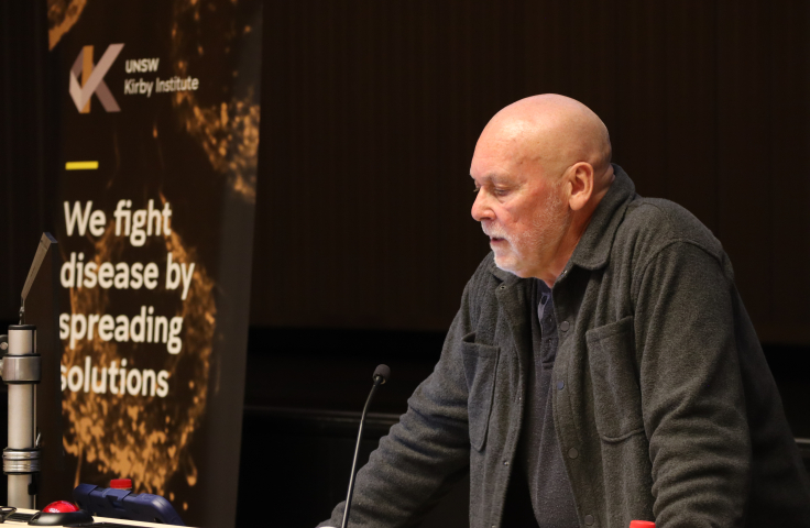Garrett Prestage giving the Brett Tindall Memorial Lecture